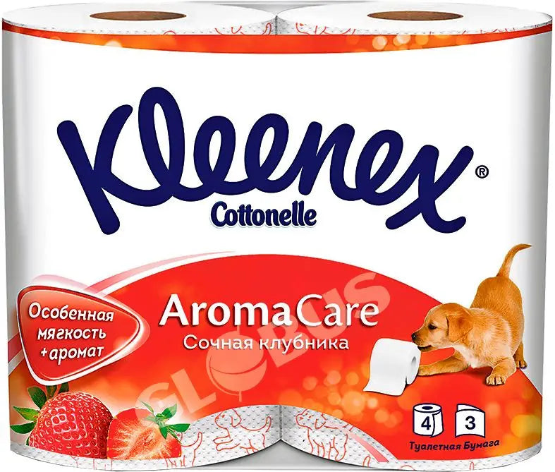 Туалетная бумага Kleenex Сочная клубника 4x10