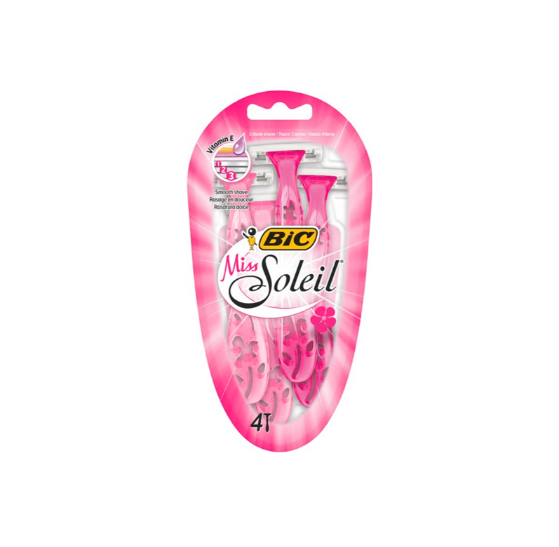 БИК МИСС СОЛЕЙ айоллар учун бир марталик устара — 4 дона