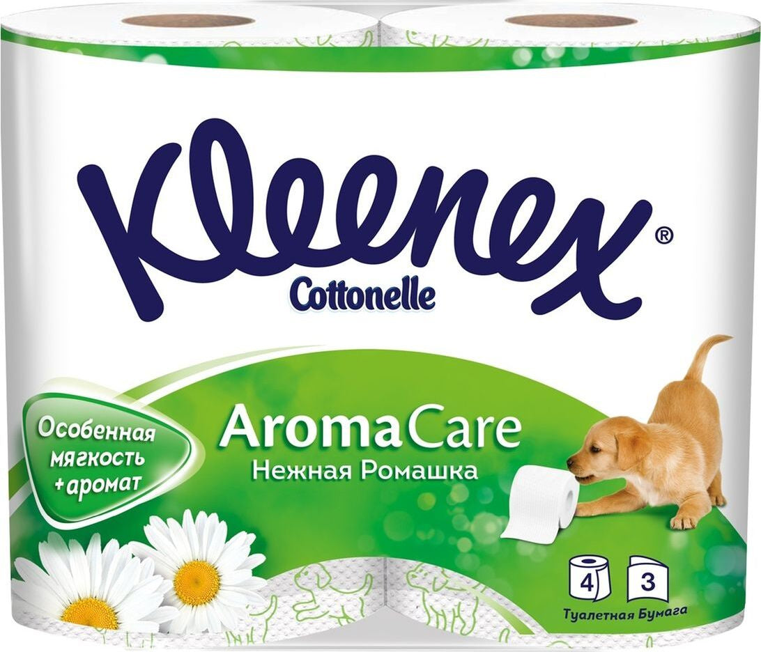 Туалетная бумага Kleenex Нежная ромашка 4х10