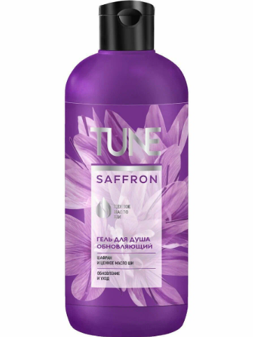 Душ гели TUNE «Янгиловчи Шафран», 500 мл (копкокли)