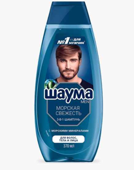 Шаума Шампунь Эркаклар Учун 370 гр Денгиз Тазелиги