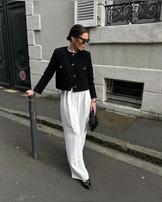 Твидовый пиджак на осень