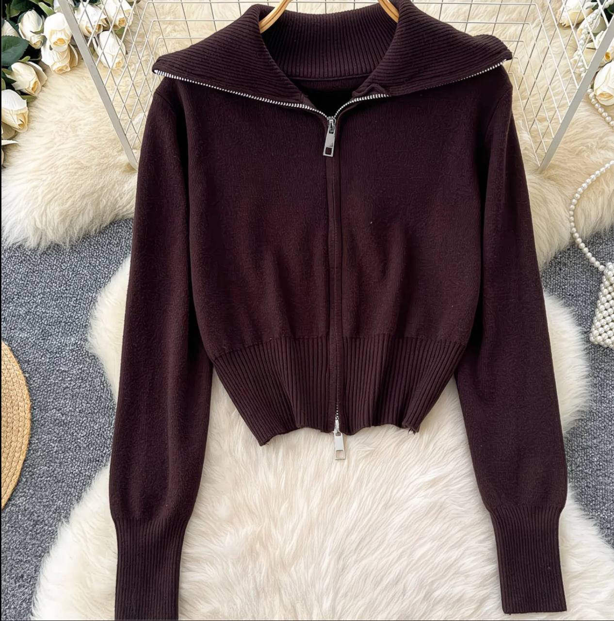 Тёплый кардиган на осень