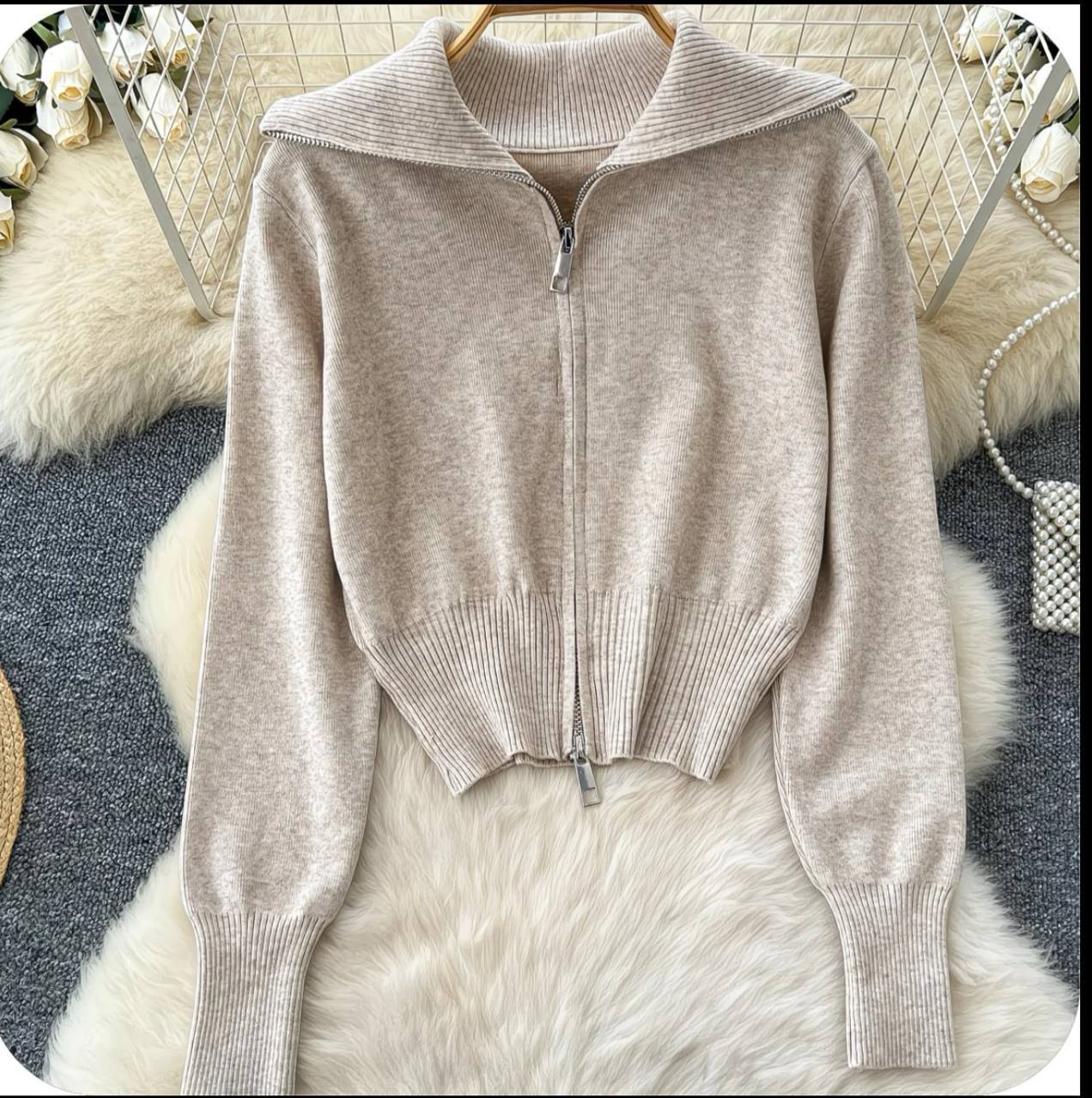 Тёплый кардиган на осень